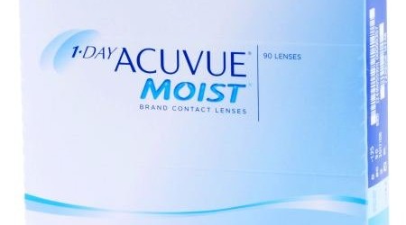 1-Day Acuvue Moist 90 Pack Contact Lenses (90 lenses/box – 1 box)